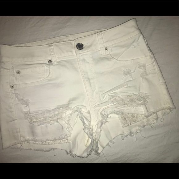 American Eagle Outfitters Pants - White Jean Shorts